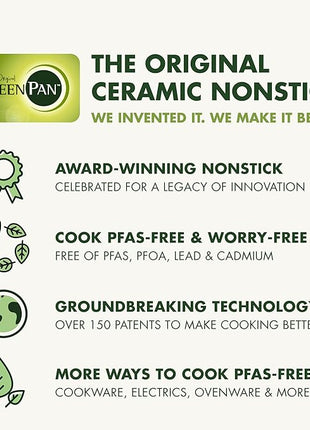 GreenPan Clearview 10QT Double Air Fryer, 360° Clear Window, PFAS-Free Ceramic Nonstick 5QT Drawers & Trays, Dual Cooking, 12-Presets, Shake Reminder, Keep Warm, Dishwasher Safe Parts