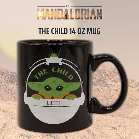Silver Buffalo Star Wars The Mandalorian Child Ceramic Coffee Mug, 14-Ounces