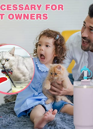 6P Straw Cover for Stanley Cup, Silicone Straw Topper for Stanley Cup 30&40oz with Tumblers, 10mm 0.4in Lid Accessories (Reusable)