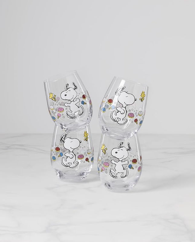 Lenox 897731 Chef Snoopy Tumblers, Set Of 4