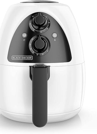 BLACK+DECKER Purify 2-Liter Air Fryer, White/Black, HF100WD