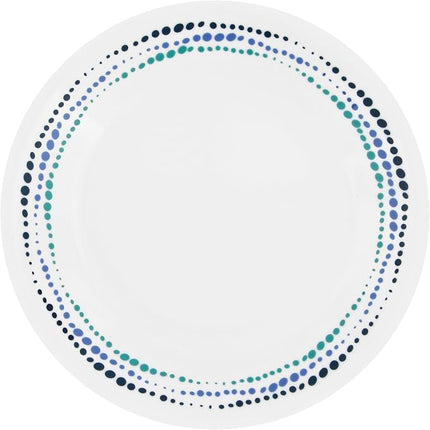 Corelle Ocean Blues Chip and Break Resistant Dinner Set for 4 Person, Blue, 12-Piece