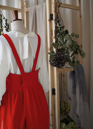 Uaussi Cotton Linen Apron Cross Back Work Apron for Women with Pockets Pinafore Dress X Cross Halter Apron for Chef Gardening