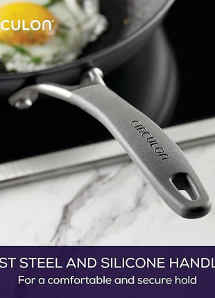 Circulon A1 Series with ScratchDefense Technology Nonstick Induction Frying Pan/Skillet, 12 Inch, Graphite