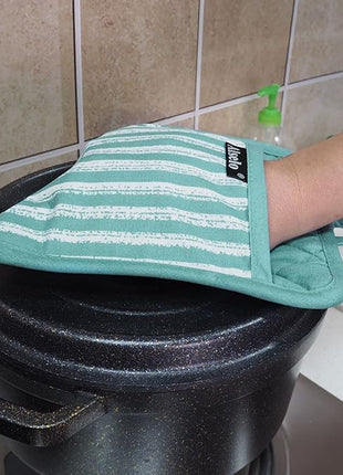 Silicone Pot Holders Set of 3 Heat Resistant & Non Slip Potholders, Professional Oven Hot Pads with Pockets Mitts for Kitchen Cooking Baking Barbecue