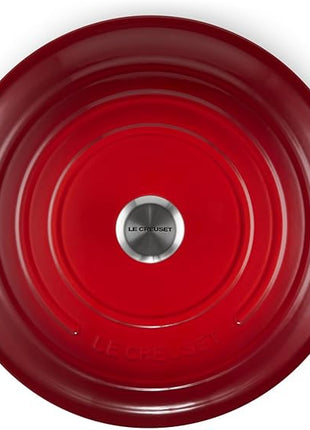 Le Creuset Enameled Cast Iron Signature Round Dutch Oven, 13.25 qt., Cerise