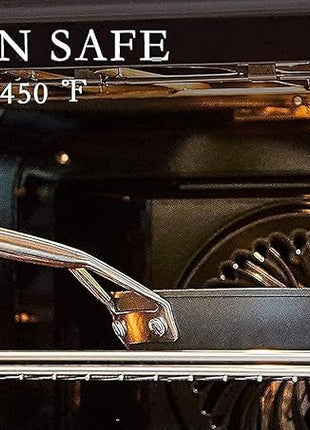 MsMk Nonstick Frying Pan, 12 InchTitanium and Diamond Non Stick Pan, Sturdy and Durable Skillet Nonstick, for Various Stove Type, Dishwasher Safe For Home Use