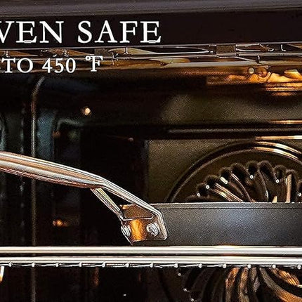 MsMk Nonstick Frying Pan, 12 InchTitanium and Diamond Non Stick Pan, Sturdy and Durable Skillet Nonstick, for Various Stove Type, Dishwasher Safe For Home Use