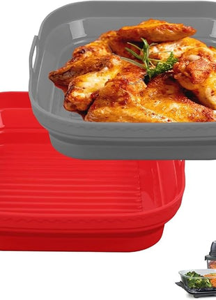 Silicone Air Fryer Liner for Ninja Crispi, 2 Pack Liners Silicone Pot