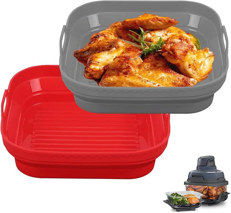 Silicone Air Fryer Liner for Ninja Crispi, 2 Pack Liners Silicone Pot