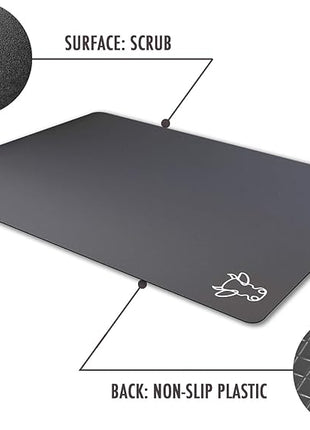 Fotouzy Flexible Plastic Cutting Board Mats with Food Icons, BPA-Free, Non-Porous, 100% Non-slip Back and Dishwasher Safe, Unique Modern Neutral Colors, Set of 4 Gray