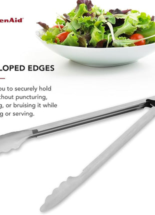 KitchenAid Stainless Steel Long Tongs, 14 Inch