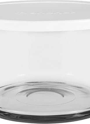 Anchor Hocking Glass Trifle Bowl with Lid, 104 oz Glass Salad Bowl with Plastic Lid