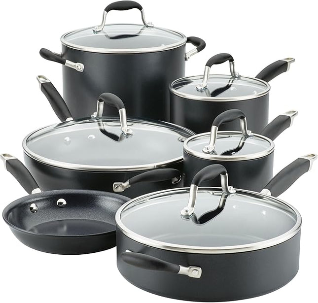 Anolon Advanced Home Hard Anodized 11-Piece Cookware Set