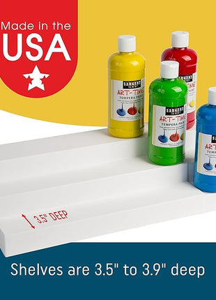 Dial Industries 3 Tier Adjustable Canned Goods Shelves for Kitchen Cabinet and Pantry Organization, Expand A Shelf, Mega