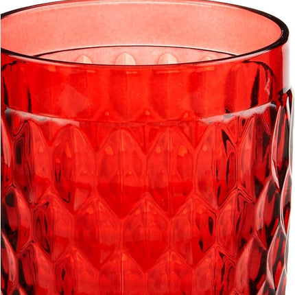 Villeroy & Boch Boston Red Crystal Highball Glasses, Set of 4