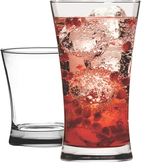 Anchor Hocking Linden Drinking Glasses (16-Pieces, dishwasher safe)