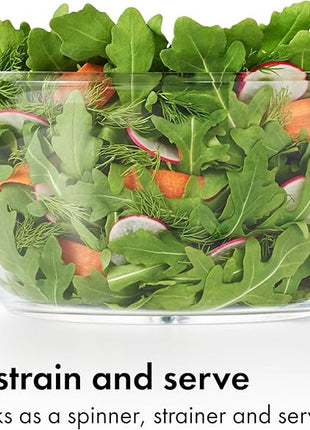 OXO Good Grips Little Salad & Herb Salad Spinner, Fruit Washer and Lettuce Spinner