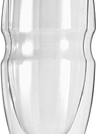 Ozeri Serafino Double Wall Insulated Beverage and Coffee Glasses, 12-Ounce, Set of 2