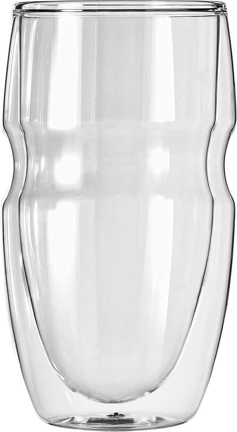 Ozeri Serafino Double Wall Insulated Beverage and Coffee Glasses, 12-Ounce, Set of 2
