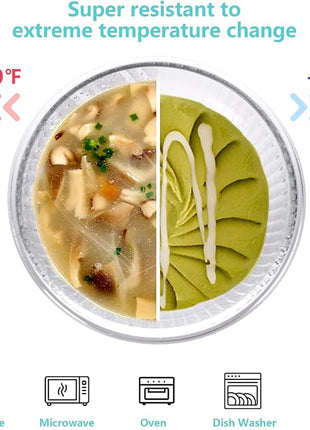 WhiteRhino Glass Mixing Bowls with Lids Set of 3(3.7QT, 2.1QT, 1.1QT),Large Kitchen Salad Bowls, Space-Saving Nesting Bowls, Clear Glass Serving Bowls for Cooking,Baking,Prepping,Dishwasher Safe