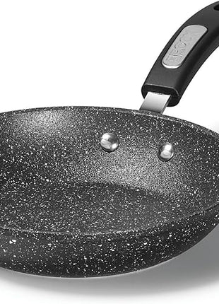 Starfrit The Rock 28 cm (11") Non-Stick Fry Pan - Durable Forged Aluminum - Oven Safe - PFOA Free - Easy to Clean - Black