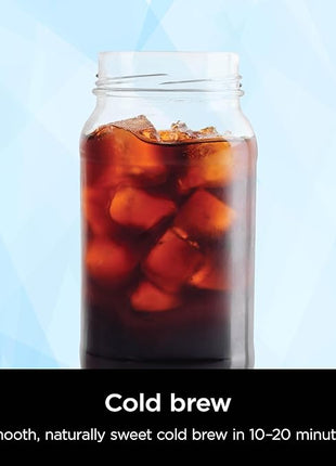 Ninja Hot & Iced XL Coffee Maker with Rapid Cold Brew, 4 Brew Styles, 8 Sizes Small Cup to Travel Mug, Single-Serve Coffee Brewer, 12-Cup Carafe, Permanent Filter, Removable Reservoir, Black, CM371