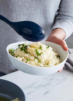 GreenPan Silicone 5 Piece Cooking Utensil Set, Slotted & Solid Spoon, Turner, Spatula, Whisk, Flexible Nonstick Kitchen Tools, Steel Core, Heat-Resistant Anti-Slip Handle BPA-Free Dishwasher Safe Blue