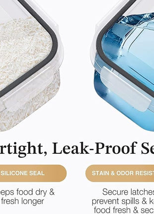 Chef's Path Ultra Large - 48 Pack Food Storage Containers | Kitchen and Pantry Organization Canisters for Cereal, Dry Food, Flour and Sugar, BPA Free, Includes 24 Labels