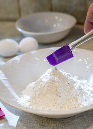 Mini Spatulas Set - 10 Piece Heat Resistant Silicone Spatula - Pro-Grade Multipurpose Kitchen Tool for Baking, Cooking, Mixing, and More - Non-Stick, Dishwasher Safe Bright and Colorful Small Spatula