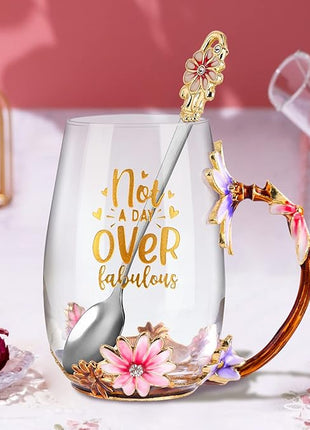 OEAGO Birthday Gifts for Women Mom Tea Cup Unique Friendship Mothers Gifts for Her from Daughter Son Ideas for Friend Female Sister Coworker