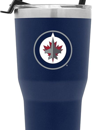 Simple Modern Officially Licensed NHL Winnipeg Jets 30oz Cruiser Tumbler Insulated Travel Mug Cup with Flip Lid and Straw