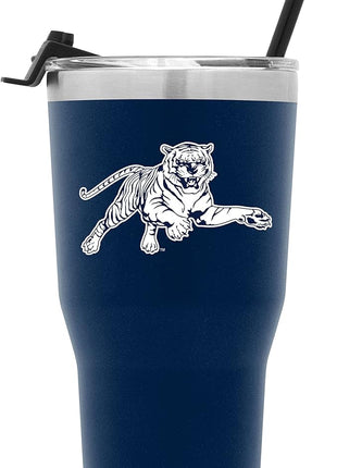 Simple Modern Officially Licensed Collegiate Jackson State Tigers Tumbler with Straw and Flip Lid | Insulated Stainless Steel 30oz Thermos | Cruiser Collection | Jackson State University