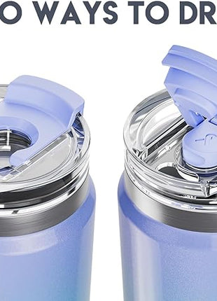 Meoky 32oz Tumbler with Handle, Stainless Steel Travel Mug with 2-in-1 Straw and Sip Lid, Vacuum Insulated Coffee Mug, 100% Leak Proof, Keeps Cold for 24 Hours or Hot for 8 Hours (Fairyland)