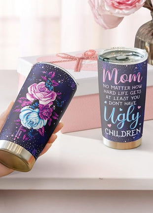 Macorner Mothers Day Gifts for Mom - Stainless Steel Tumbler 20oz For Women - Birthday for Wife Grandma Nana From Daughter Son Kid