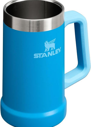 Stanley Stay-Chill Beer Stein 24 oz | Heavy Duty Big Grip Handle | Beer Tumbler Drink Cup, Holds 2 Cans | Insulated Stainless Steel Party Mug | BPA-Free