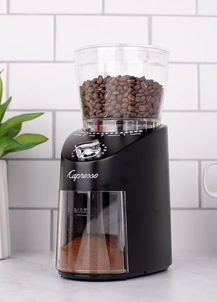 Capresso Infinity Plus Conical Burr Grinder, Black