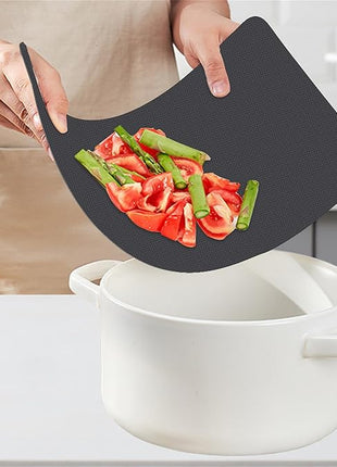 WK Flexible Plastic Cutting Boards for Kitchen, 6 Pieces Cutting Board Mats, Thin Cutting Board Sheets, Dishwasher Safe, BPA Free, Multi Sizes Set of 6