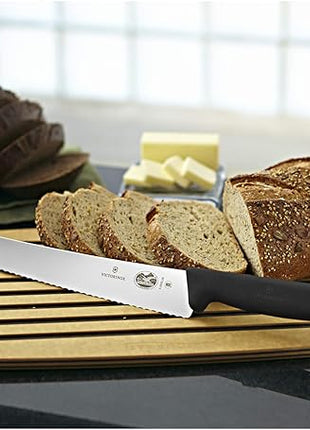 Victorinox Fibrox 10.25-Inch Bread Knife with Serrated Edge and Black Handle