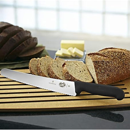 Victorinox Fibrox 10.25-Inch Bread Knife with Serrated Edge and Black Handle
