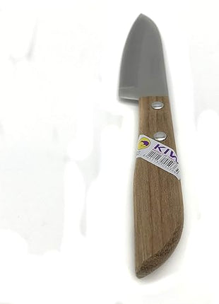 Kiwi 4" Sharp Pairing Knife, with wood Handle # 503