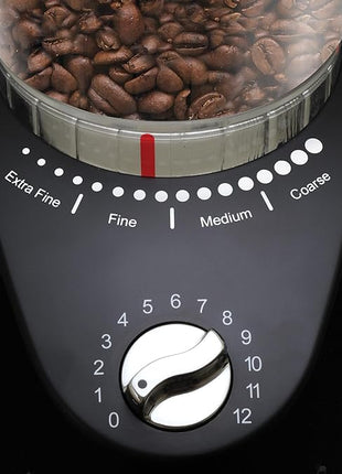 Capresso Infinity Plus Conical Burr Grinder, Black