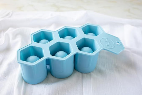 Outset Silicone Hexagon Ice Shot Mold, 6 Glass Capacity