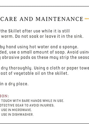 Jim Beam JB0159, Heavy Duty Construction, Pre Seasoned Cast Iron Skillet with Wooden Base and Mitt, Black,Small