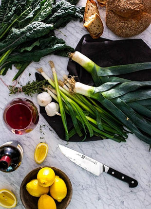 ZWILLING J.A. Henckels 38401-180 Chef's Knife, 7", Black/Stainless Steel