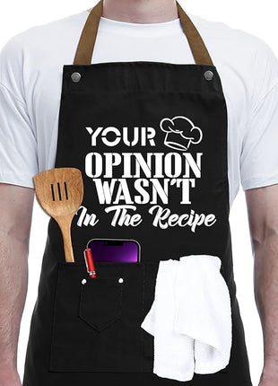 REHAVE Gifts For Men, Women, Father's Day Gifts, Gifts for Dad, Husband, Boyfriend, Brother, Mom, Wife, Girlfriend, Unique Birthday Gifts, Humor Apron for friends,Bff, Kitchen Chef Aprons Baking Gifts