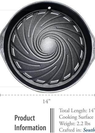 TECHEF - Korean BBQ Nonstick Grill Pan, KBBQ Grill Pan, PFOA-Free, Dishwasher Oven Safe, Made in Korea (Black)