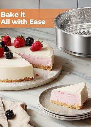 Kootek Cake Pan, Nonstick Springform Pan with Removable Bottom, 9 Inch Round Cheesecake Cake Baking Pans