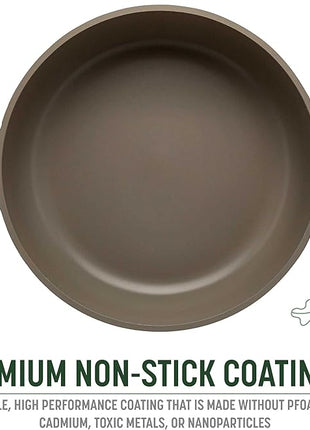 Goodful All-in-One Pan, Multilayer Nonstick, High-Performance Cast Construction, Multipurpose Design Replaces Multiple Pots and Pans, Dishwasher Safe Cookware, 11-Inch, 4.4-Quart Capacity, Linen