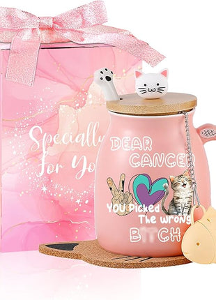 Gifts for People with Cancer Funny Mug Care Gift For Woman Get Well Gift for Women After Surgery Breast Cancers Gifts for Woman Thinking of You Presents for Womens Feel Better Present